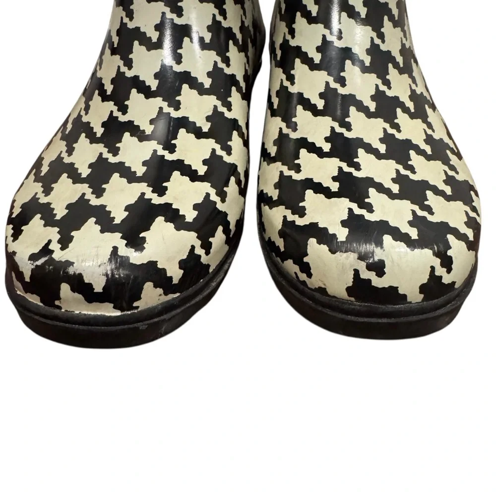Houndstooth Women's Rain Boots